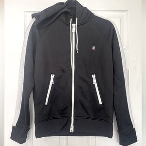 AMI Paris Alexandre Mattiussi Zip Hoodie Sweatshirt White Zippers